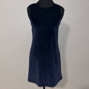 Vintage Jalate‎ Velor/velvet Navy Sleeveless Dress Sexy casual effortless